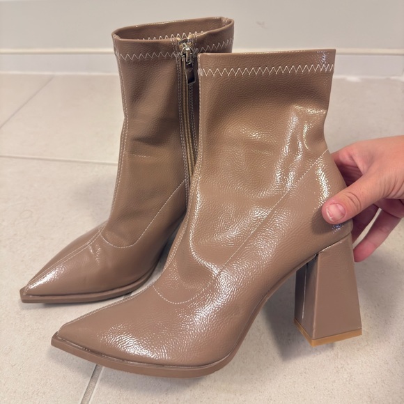 Zara Tan Ankle Boots - Picture 1 of 4